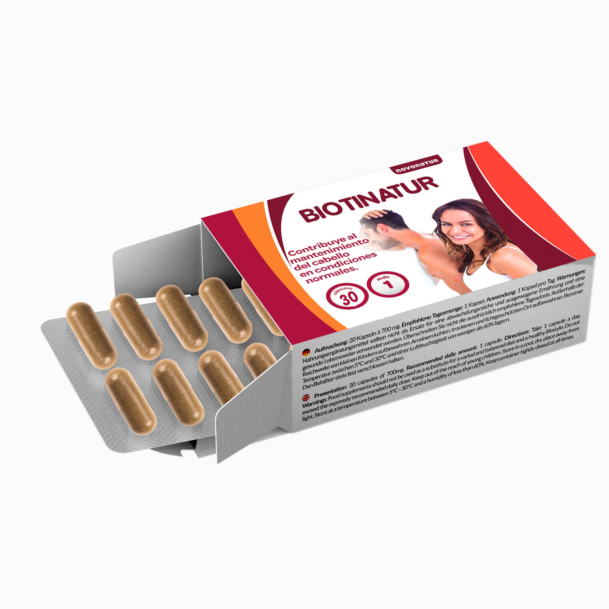 Biotinatur, biotina para el cabello