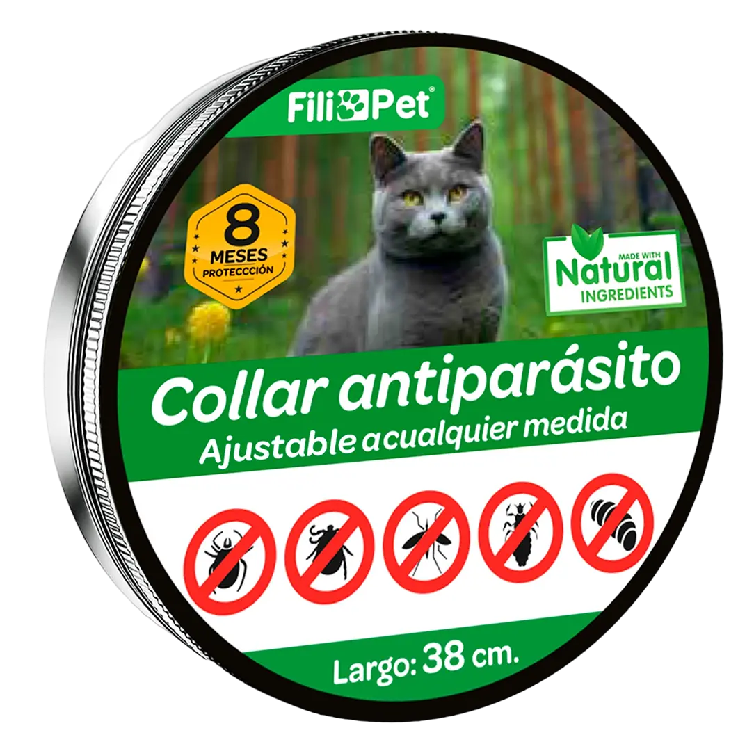 Collar Antiparásito Gato (Pack 2 unidades)