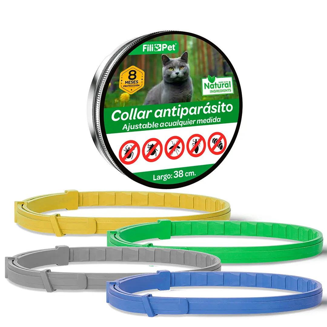 Collar Antiparásito Gato (Pack 2 unidades)