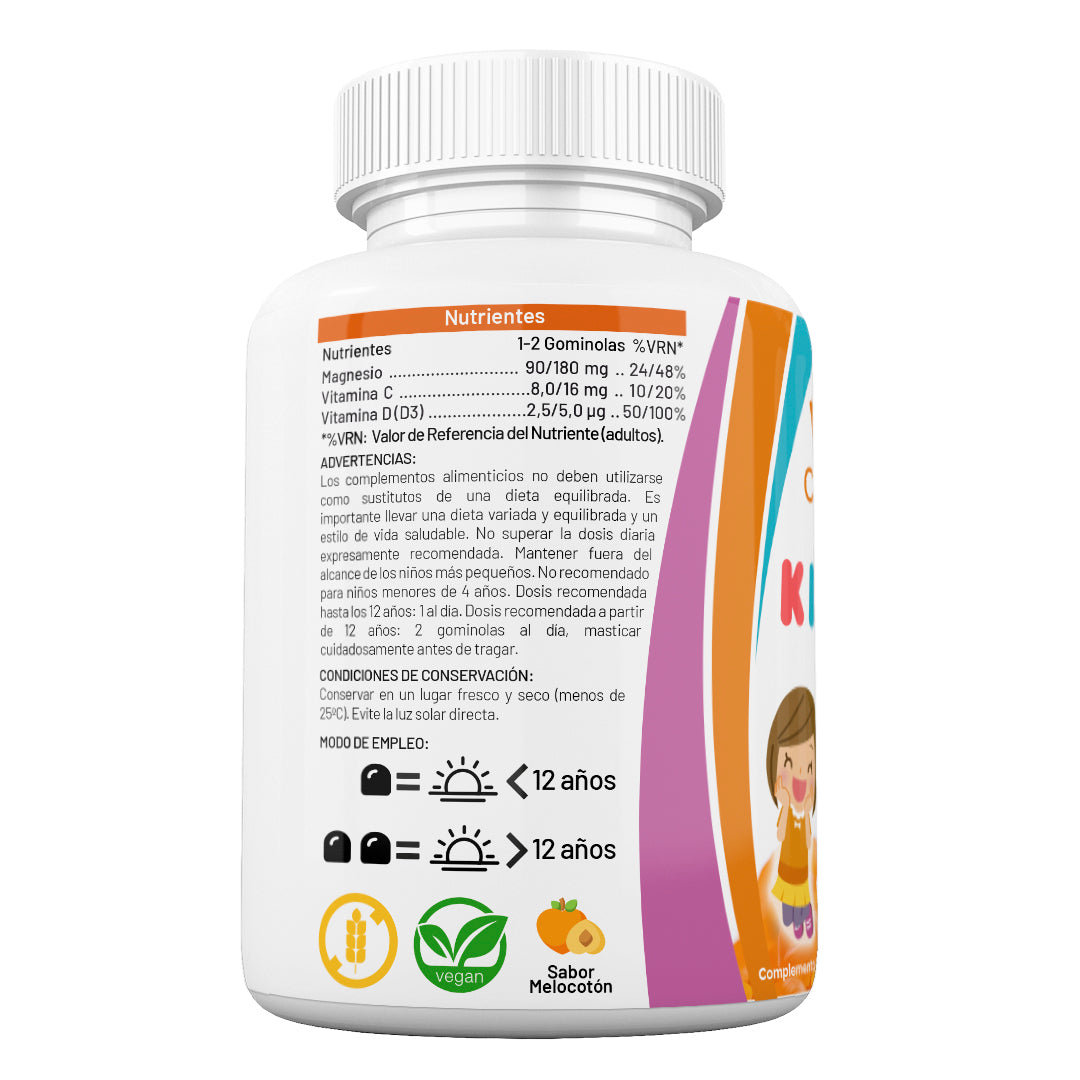Vitamina C + D + Magnesio en gominolas