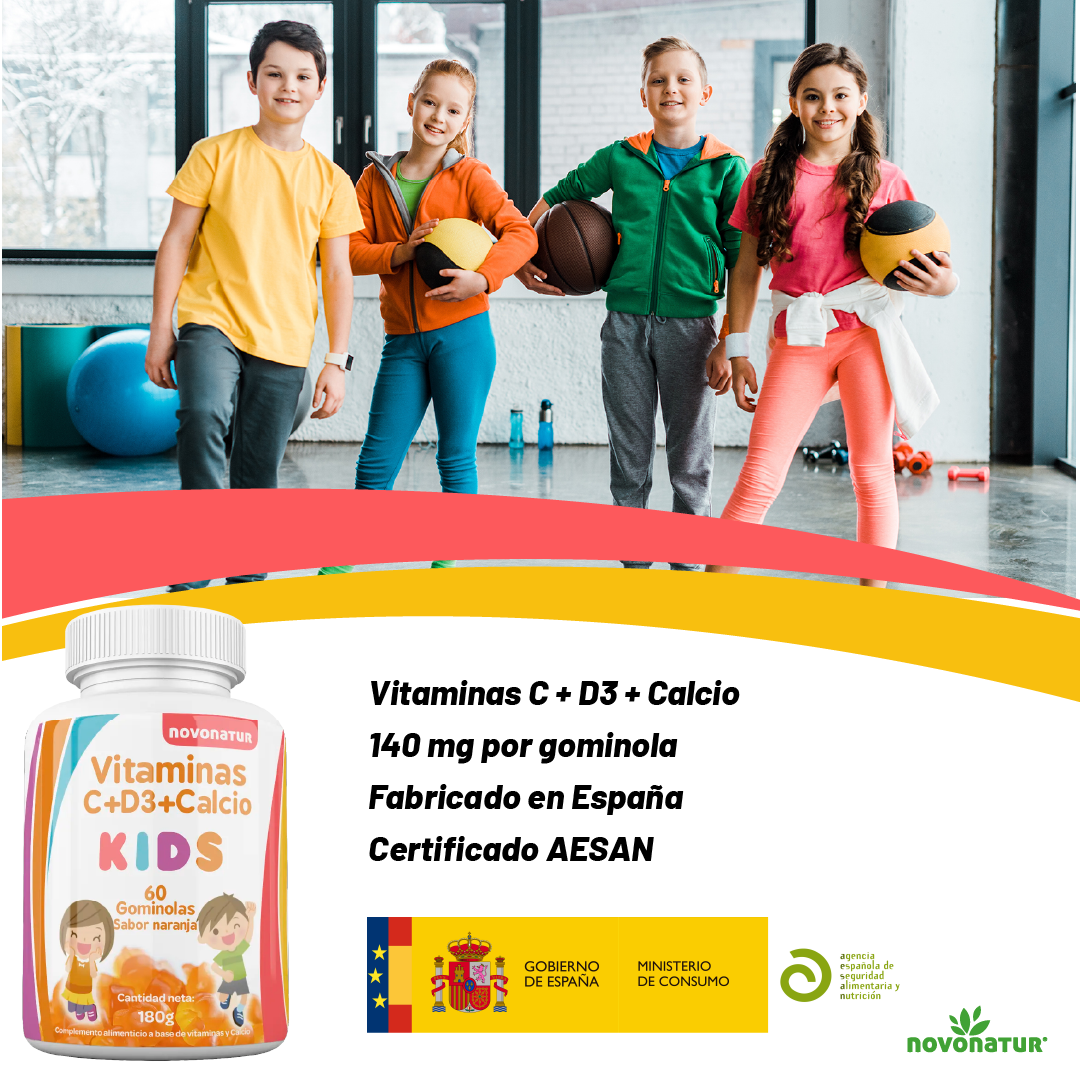 Vitamina C+D+Calcio en gominolas