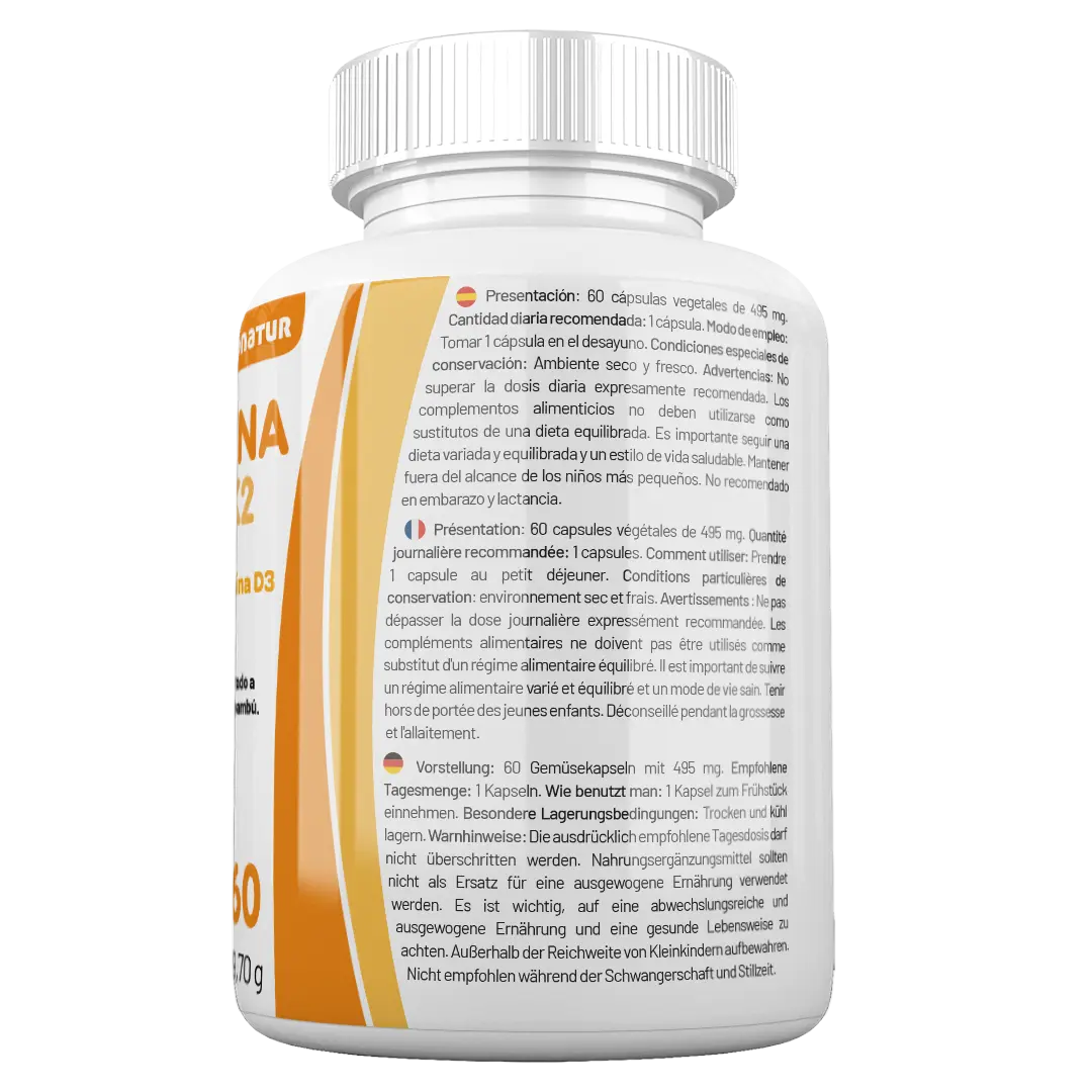 Vitamina D3 y K2 4.000UI + Silicio orgánico