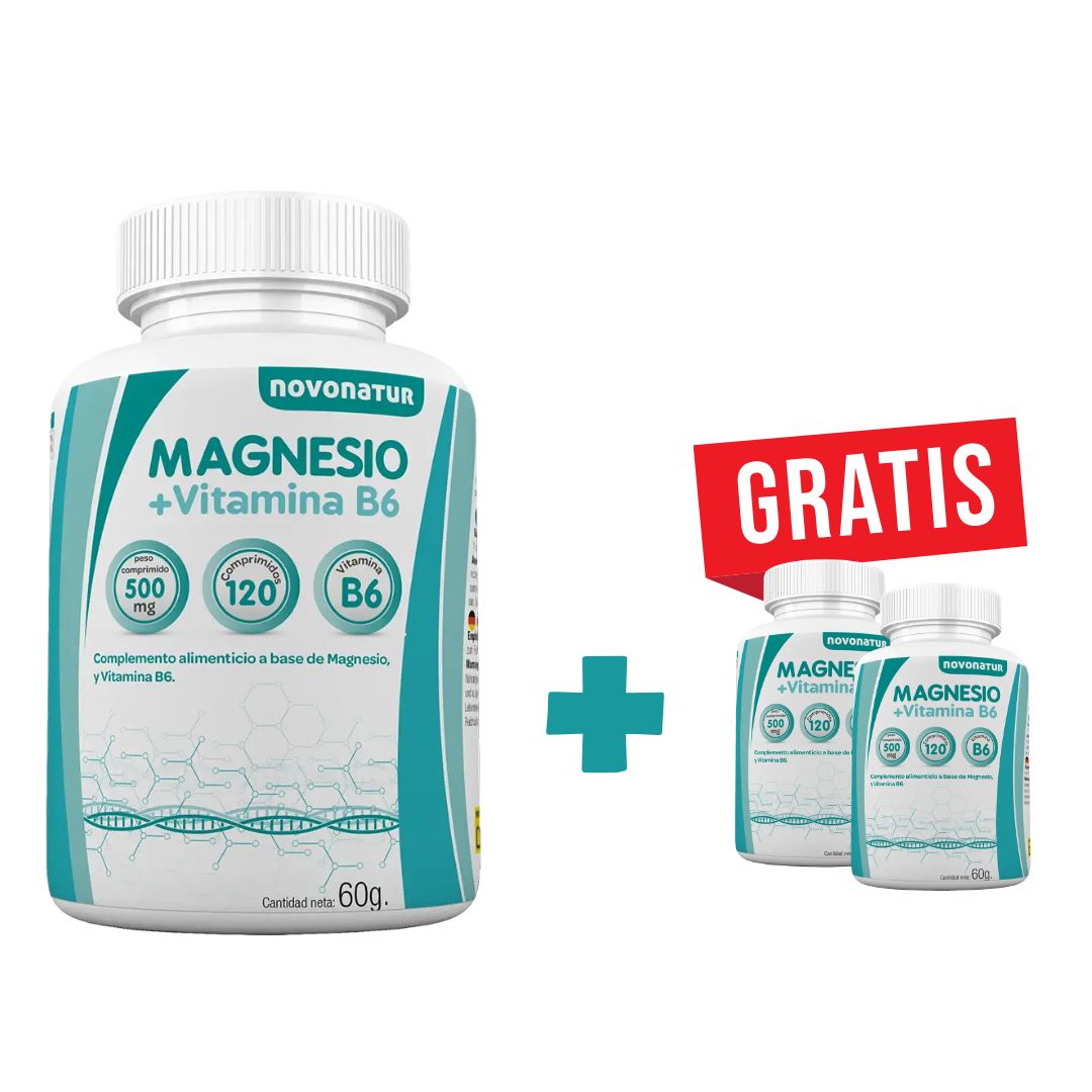 Magnesio + Vitamina B6 Novanatur | 120 comprimidos (2 meses)