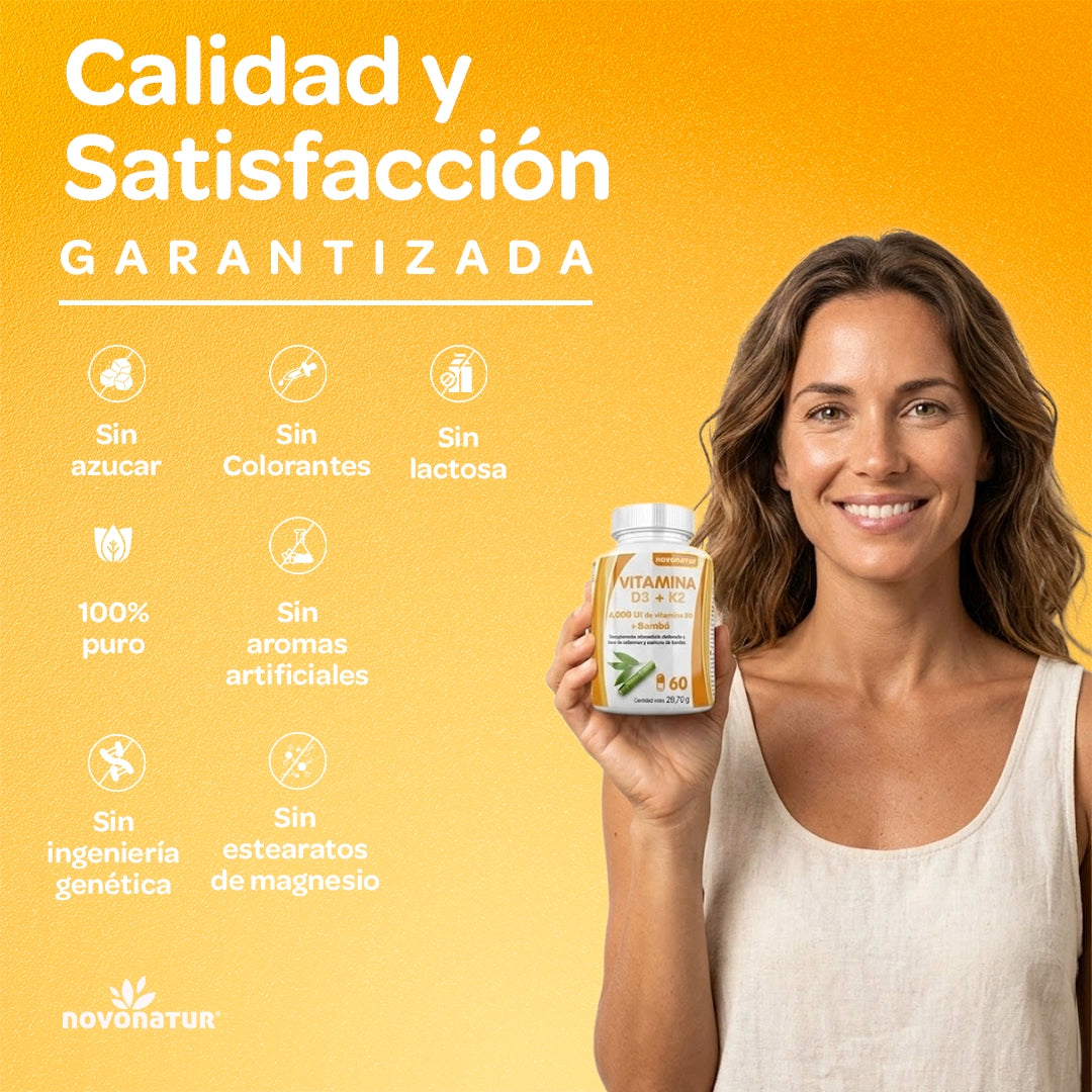 Vitamina D3 y K2 4.000UI + Silicio orgánico
