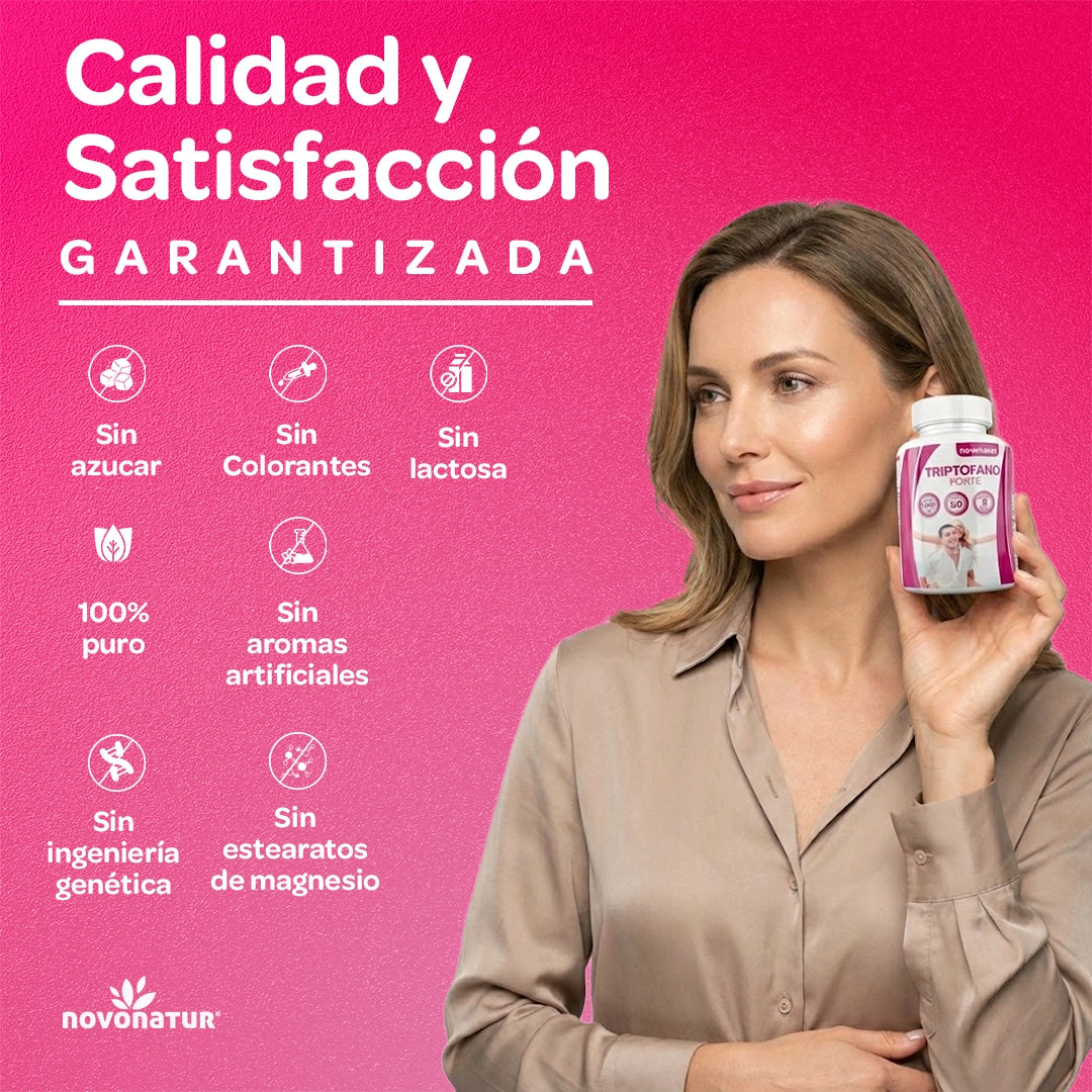 Triptófano + magnesio + espirulina + melatonina