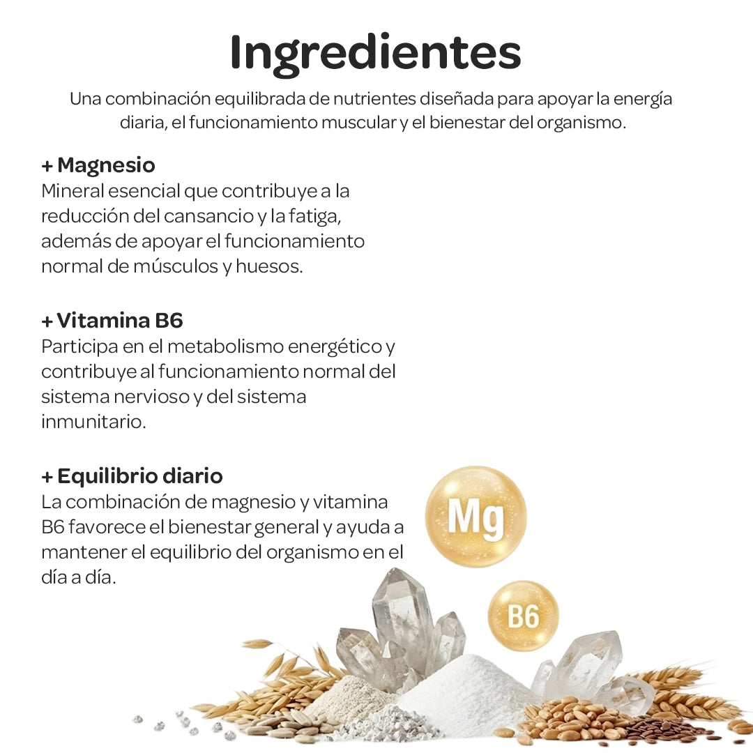 Magnesio + Vitamina B6 Novanatur | 120 comprimidos (2 meses)