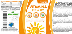 Vitamine D3 et K2 + Silicium Organique