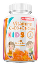 Laden Sie das Bild in den Galerie-Viewer, Vitamin C+D+Calcium in Gummibärchen