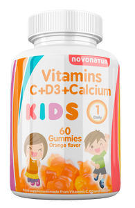 Vitamine C+D+Calcium dans les gommes